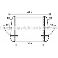 Интеркулер AVA QUALITY COOLING 2020343 57 86W DN4408 4045385204359