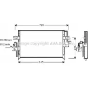 Радиатор кондиционера AVA QUALITY COOLING N 4Z8JGT DN5165 2020355 O970FD