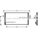 Радиатор кондиционера AVA QUALITY COOLING 4045385068074 DN5243 2020380 9 84IP