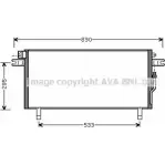 Радиатор кондиционера AVA QUALITY COOLING 2020384 4045385071395 DN5268 IT1 VL