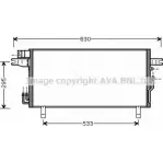 Радиатор кондиционера AVA QUALITY COOLING 0NYA5TV 2020385 DN5269 0I 0R8