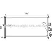 Радиатор кондиционера AVA QUALITY COOLING 2020390 4045385206469 CU S7N DN5277D