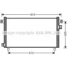 Радиатор кондиционера AVA QUALITY COOLING Nissan Patrol (Y61) 5 Внедорожник 2.8 TD 129 л.с. 1997 – 2000 4045385162741 DN5330 S3 5RHP