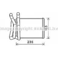 Радиатор печки, теплообменник AVA QUALITY COOLING 9M N21ZO 4045385214754 DN6426 Nissan Murano (Z50) 1 2002 – 2007