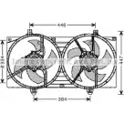Вентилятор радиатора AVA QUALITY COOLING 2020458 4045385086986 DN7528 MZL67 B