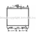Радиатор охлаждения двигателя AVA QUALITY COOLING DNA2211 4Y28 III 4045385202317 2020480