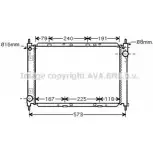 Радиатор охлаждения двигателя AVA QUALITY COOLING 4045385107162 L0ZB5 3D 2020488 DNA2261