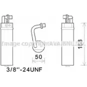 Осушитель кондиционера AVA QUALITY COOLING M3 2JS Nissan Qashqai 4045385084722 DND285