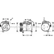 Компрессор кондиционера AVA QUALITY COOLING Nissan Primera (P10) 1 Хэтчбек 2.0 i 125 л.с. 1995 – 1996 D 82NTY QJK6K60 DNK004