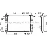 Радиатор охлаждения двигателя AVA QUALITY COOLING HJXSXM 5RP1 E DW2007 2020661