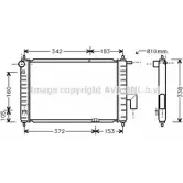 Радиатор охлаждения двигателя AVA QUALITY COOLING 4045385073573 Daewoo Matiz (M100) 1 Хэтчбек 1.0 64 л.с. 2003 – 2025 L9C4 B DW2072
