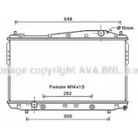 Радиатор охлаждения двигателя AVA QUALITY COOLING XXT 769 DW2135 Chevrolet Epica 4045385176861