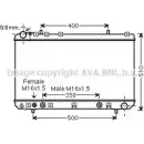 Радиатор охлаждения двигателя AVA QUALITY COOLING 0WM4 S2 YY6MU DW2138 SsangYong Korando (KJ) 2 1996 – 2006