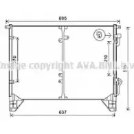Радиатор кондиционера AVA QUALITY COOLING SsangYong Rexton DW5116 Q1POR I 4045385175575