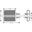 Радиатор печки, теплообменник AVA QUALITY COOLING 2020759 U 98QSA5 4045385017980 DW6027
