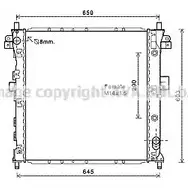 Радиатор охлаждения двигателя AVA QUALITY COOLING SsangYong Kyron (DJ) 1 Внедорожник 4045385213351 DWA2105 4LX4 6NA