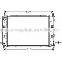 Радиатор охлаждения двигателя AVA QUALITY COOLING FD2059 2020903 4045385018581 6 NFNT