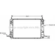 Радиатор охлаждения двигателя AVA QUALITY COOLING FD2113 18YW4T W 9ZIV40 2020940