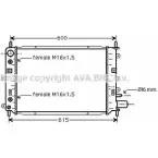 Радиатор охлаждения двигателя AVA QUALITY COOLING FD2153 0 JIQPWY 2020967 J7TKY