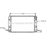 Радиатор охлаждения двигателя AVA QUALITY COOLING R C2FJ 2020991 609G8J FD2193