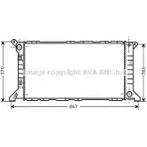 Радиатор охлаждения двигателя AVA QUALITY COOLING 2021004 FD2206 4045385019861 H E4IT
