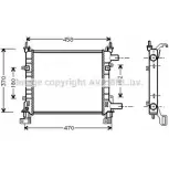 Радиатор охлаждения двигателя AVA QUALITY COOLING Y BK0H6 SKRJMW 2021026 FD2260