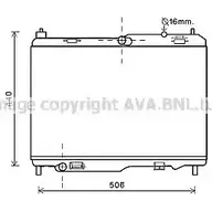 Радиатор охлаждения двигателя AVA QUALITY COOLING FD2442 2021072 8L V135 4045385163779