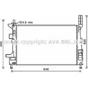 Радиатор охлаждения двигателя AVA QUALITY COOLING FD2602 Ford Transit Connect 2 (C307) Фургон 1.0 EcoBoost 100 л.с. 2013 – 2024 7A E3V 4045385212187