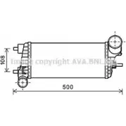 Интеркулер AVA QUALITY COOLING MY DT1 FD4471 AAXKV Ford Focus 3 (CB8) Седан 1.6 TDCi 115 л.с. 2010 – 2024