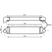 Интеркулер AVA QUALITY COOLING DEA 1H2 FD4481 Ford Focus 3 (CB8) Универсал 2.0 ST 250 л.с. 2012 – 2025 YLXEF2T