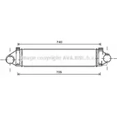 Интеркулер AVA QUALITY COOLING FD4494 BVHV151 Ford Galaxy 2 (CA1, WM) Минивэн 2.2 TDCi 200 л.с. 2010 – 2015 S BT51