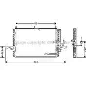 Радиатор кондиционера AVA QUALITY COOLING FD5177 OE795 2021126 7QTI S6