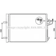 Радиатор кондиционера AVA QUALITY COOLING 4045385209637 Ford Focus 3 (CB8) Хэтчбек 1.6 Flexifuel 150 л.с. 2013 – 2024 FD5488D 9T30M6 W