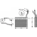 Радиатор печки, теплообменник AVA QUALITY COOLING Ford Focus 2 Универсал 1.6 TDCi 109 л.с. 2004 – 2012 B47 TLQ FD6365 4045385061136