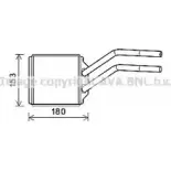 Радиатор печки, теплообменник AVA QUALITY COOLING FD6614 4045385214747 2021232 OTZT 76D