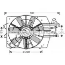 Вентилятор радиатора двигателя AVA QUALITY COOLING BQWXA55 FD7512 Ford Escort 7 (FA, GAL, ABL) Хэтчбек 1.6 Zetec i 16V 88 л.с. 1995 – 1995 UW ZW0