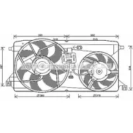 Вентилятор радиатора AVA QUALITY COOLING Ford Transit Tourneo 6 (SWB) 2006 – 2013 TSVTDS G 4045385162444 FD7543