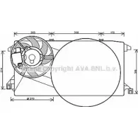 Вентилятор радиатора AVA QUALITY COOLING PSRUI 6X Ford Transit 7 (FM) Грузовик 2.4 TDCi 4x4 140 л.с. 2006 – 2014 4045385162475 FD7545