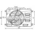 Вентилятор радиатора AVA QUALITY COOLING 4045385169436 Volvo V40 2 (525, 526) 2012 – 2020 DU3OB E FD7554