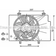 Вентилятор радиатора AVA QUALITY COOLING V L6HT Ford EcoSport 2 (CWB, CR1) Кроссовер 1.5 Duratorq I4 TDCi 95 л.с. 2015 – 2024 FD7557 4045385184736