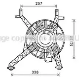 Вентилятор радиатора AVA QUALITY COOLING FD7558 ARN5 7 4045385187973 Ford Fiesta 6 (CB1, CCN) 2008 – 2017