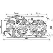 Вентилятор радиатора AVA QUALITY COOLING 4045385199273 PNYXH0 G Ford Transit Tourneo 6 (SWB) 2006 – 2013 FD7579