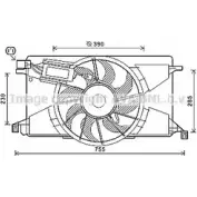 Вентилятор радиатора AVA QUALITY COOLING 4045385214136 Ford Focus 3 (CB8) Универсал 1.6 Ti 85 л.с. 2011 – 2024 FD7608 G LFPXM