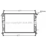 Радиатор охлаждения двигателя AVA QUALITY COOLING GNBB TJG 4045385187089 Ford Mondeo 1 (FD, BNP) Универсал 1.8 TD 90 л.с. 1995 – 1996 FDA2185