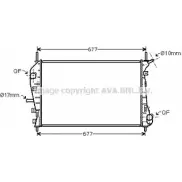 Радиатор охлаждения двигателя AVA QUALITY COOLING FDA2376 Ford Mondeo 3 (GE, BWY) Универсал 2.0 TDCi 130 л.с. 2001 – 2007 4045385061891 XB IZ0VA