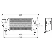 Интеркулер AVA QUALITY COOLING 4045385168064 JF FQM3 Ford Fiesta 4 (DX, J) 1995 – 2002 FDA4313