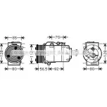 Компрессор кондиционера AVA QUALITY COOLING FDAK394 Ford Focus DM2 С Max Минивен 2.0 TDCi 136 л.с. 2003 – 2007 4045385192922 I9R 3U