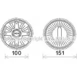 Вискомуфта AVA QUALITY COOLING FDC448 3Q1N EG 4045385168002 2021481