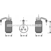 Осушитель кондиционера AVA QUALITY COOLING 4045385047710 OB4 KV FDD017 Ford Mondeo 2 (GD, BAP) Хэтчбек 1.8 TD 90 л.с. 1996 – 2000