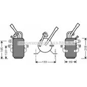 Осушитель кондиционера AVA QUALITY COOLING 4045385047833 47P1 I3 FDD311 Ford Focus 1 Хэтчбек 1.8 DI / TDDi 75 л.с. 1999 – 2004